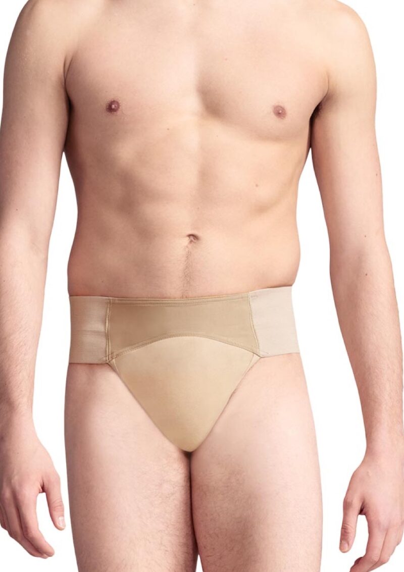 Capezio N5930 - Quilted Cotton Panel Thong Dance Belt