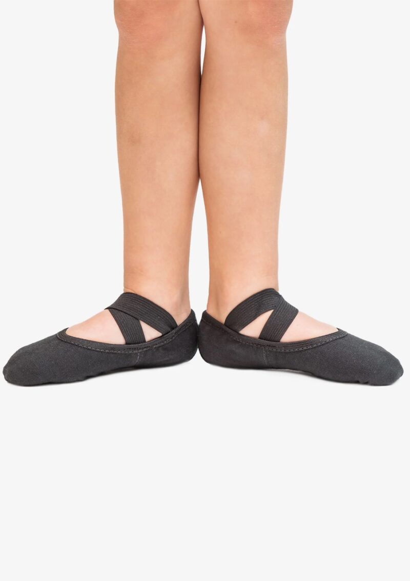 So Danca SD16 - Black/White Stretch canvas ballet shoe